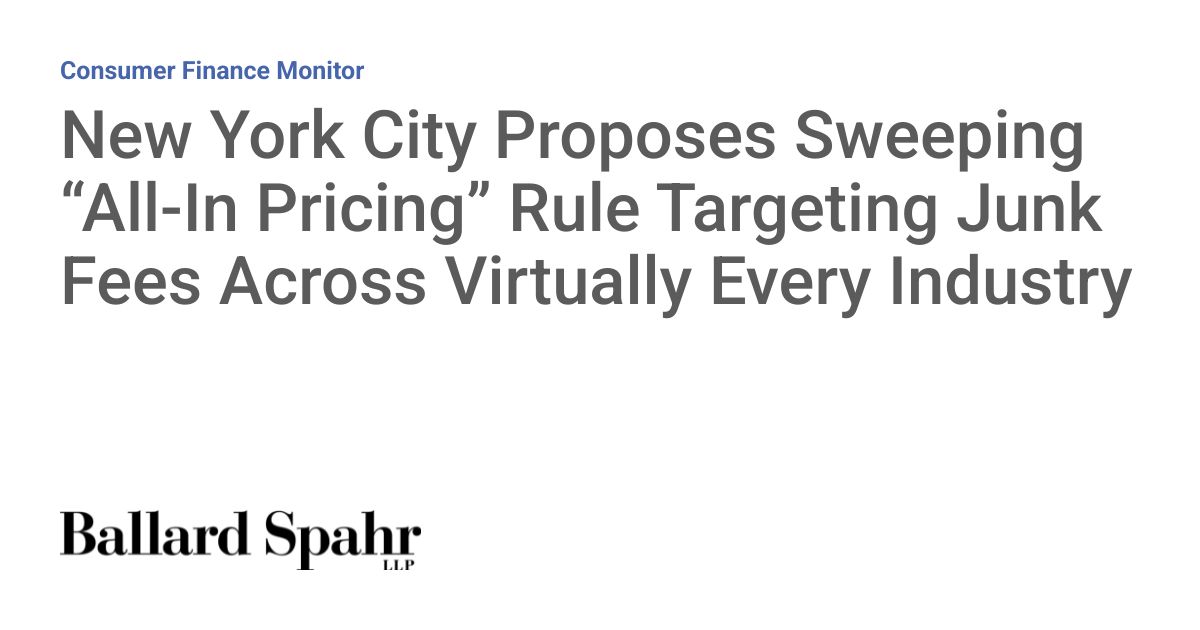 NYC's Junk Fee Rule Hits Every Business With $3,500 Fines