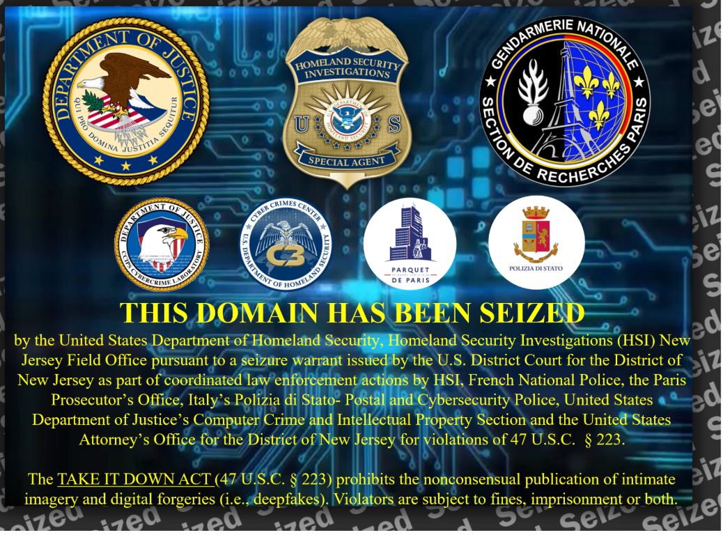 DOJ Seized CFAKE.com: 300K Images, $48K Ethereum